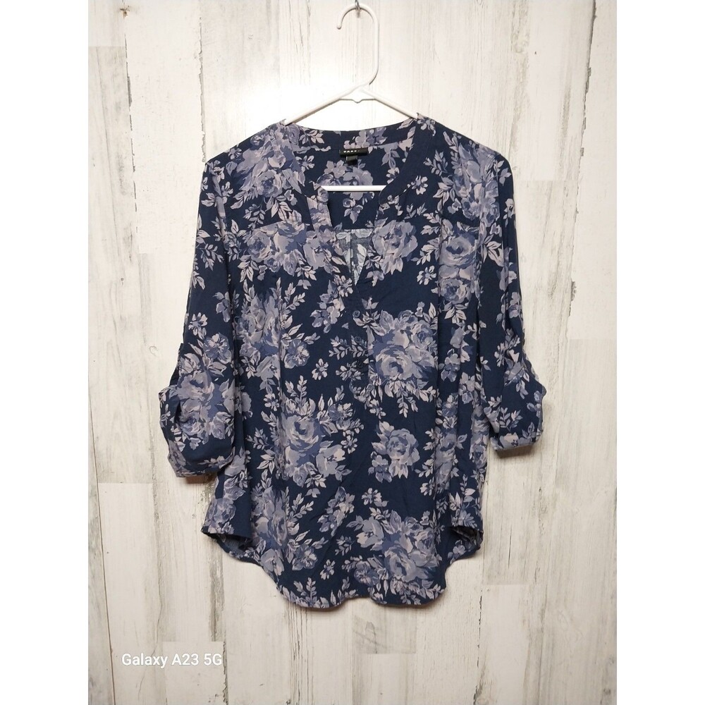 Torid Harper Blue Purple Floral Top 00X
